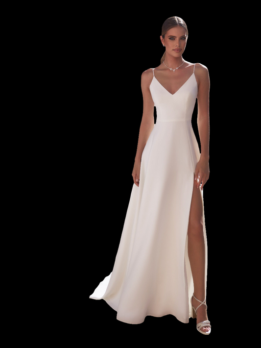 A-Linie-Brautkleid Adelina aus hochwertigem Stretch-Crêpe