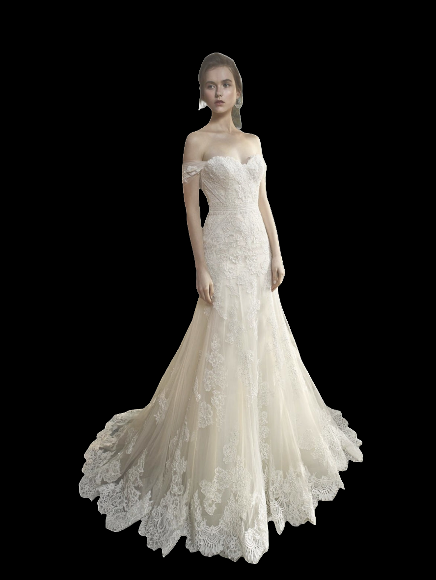 Enzoani Brautkleid KARA in Ivory/Beige Gr. 42