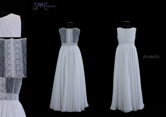 Vintage Designer Kommunionkleid in Creme