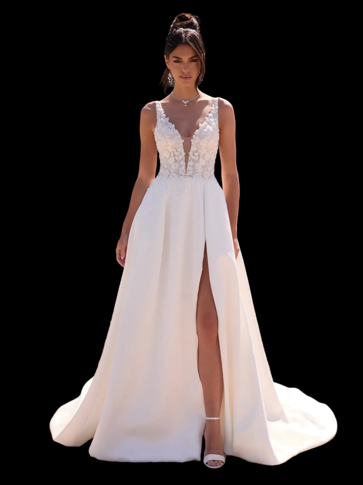 Luxuriöses Brautkleid im modernen Ballkleid-Stil