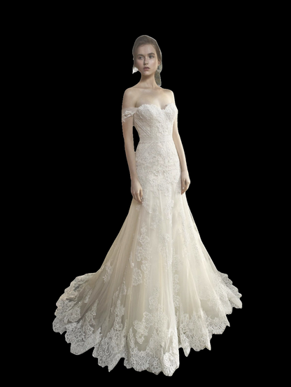 Enzoani Brautkleid KARA in Ivory/Beige  Gr. 42